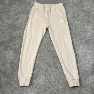 Nike Sportswear Club Sweatpants Men's Small Fleece Jogger Beige BV2671